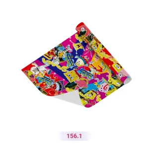 کاغذ کادو طرح باب اسفنجی صورتی رنگ (کد 156.1)