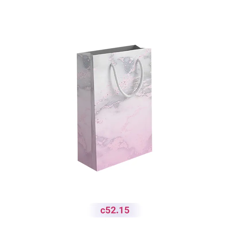 پاکت کادو با طرح سنگ طوسی صورتی (سری 15)