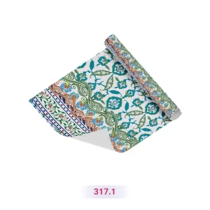 کاغذ کادو طرح اسلیمی آبی رنگ (کد 317.1)