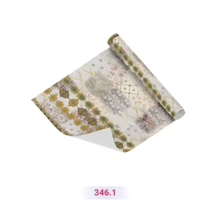 کاغذ کادو طرح اسلیمی کرمی رنگ (کد 346.1)