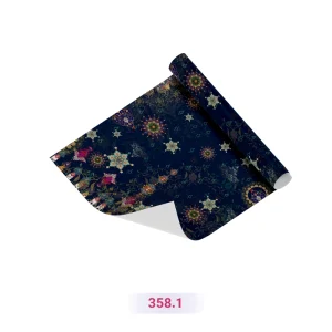 کاغذ کادو طرح اسلیمی سرمه ای رنگ (کد 358.1)