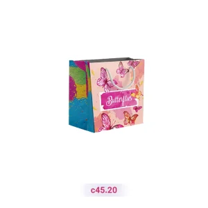 پاکت کادو با طرح پروانه صورتی (سری 20)