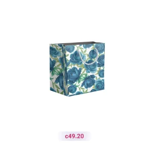 پاکت کادو با طرح گل آبی سفید (سری 20)