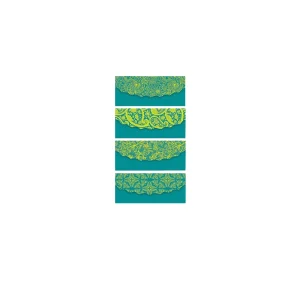 turquoise gold plated money envelope