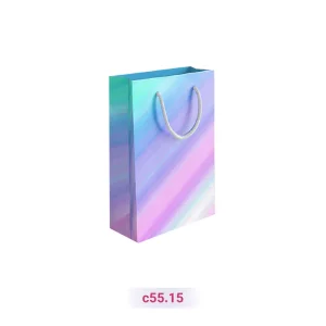 پاکت کادو با طرح طیف رنگی آبی بنفش (سری 15)