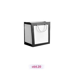 پاکت کادو با طرح قاب مشکی سفید مشکی (سری 20)