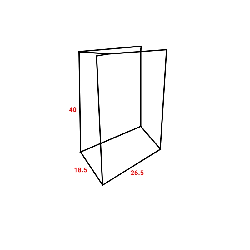 پاکت کادو با طرح خطاطی فارسی سفید و مشکی (سری 70) - تصویر 3