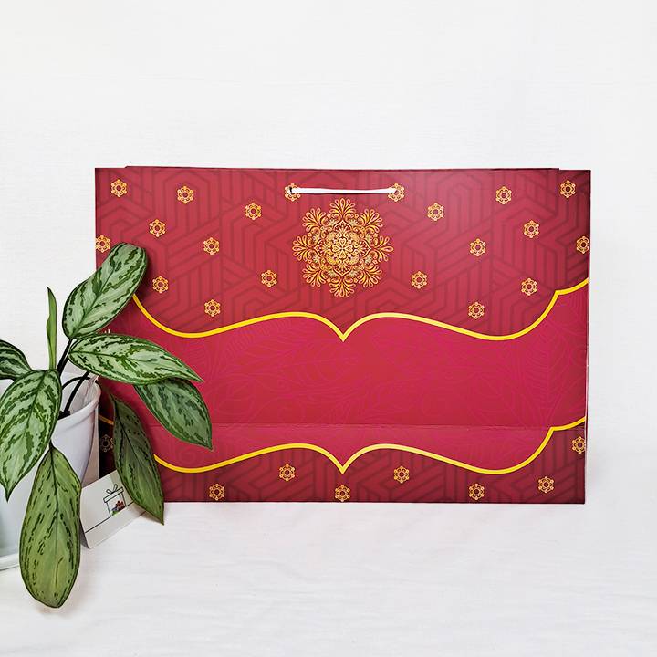 پاکت کادو با طرح سنتی قرمز (سری 81) - تصویر 2