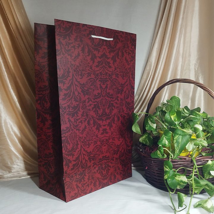 پاکت کادو با طرح سنتی زرشکی (سری 80) - تصویر 2