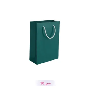 پاکت کادو با طرح ساده تک رنگ سبز (سری 30)