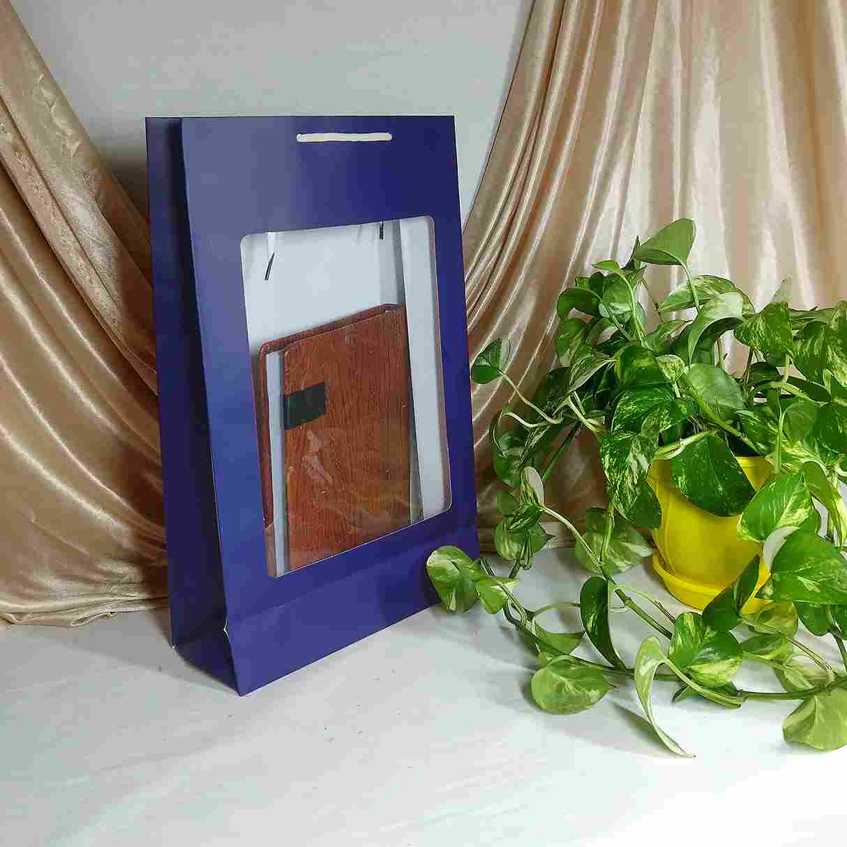 پاکت کادو با طرح پنجره ای آبی (سری 40) - تصویر 2