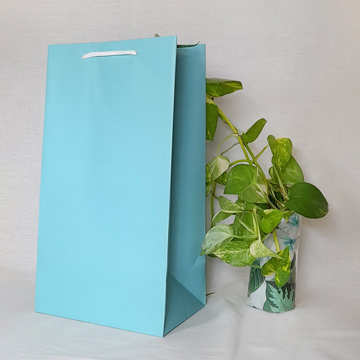 پاکت کادو با طرح ساده تک رنگ فیروزه ای (سری 45) - تصویر 2