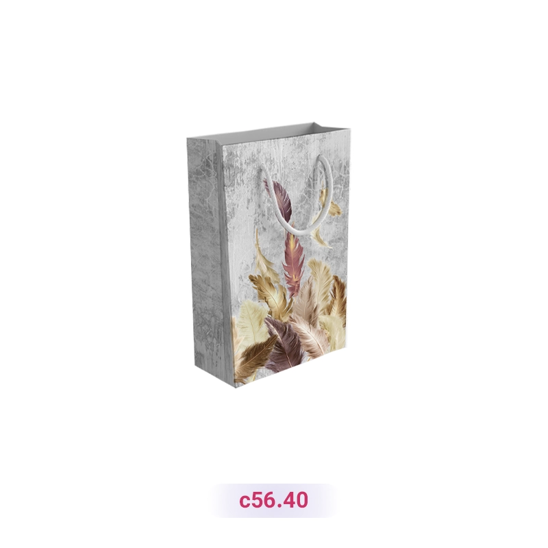 پاکت کادو با طرح پر طوسی (سری 40)