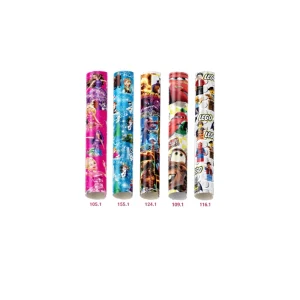 پک 3 کاغذ کادو طرح کودک چند رنگ (بسته 25 عددی)