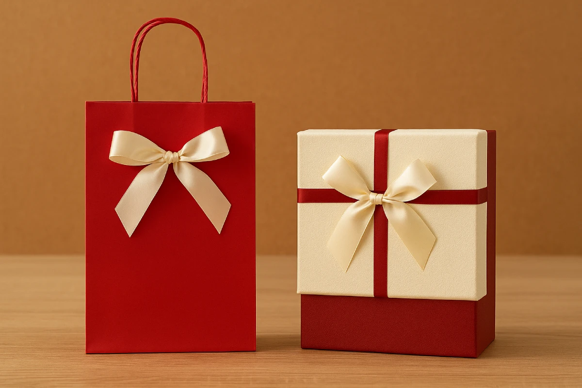 مقایسه پاکت کادو و جعبه کادویی