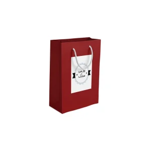 پاکت هدیه با طرح روز مرد و رنگ زرشکی(سری 30)1041