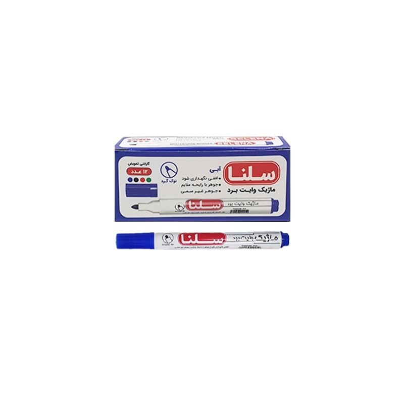 ماژیک آبی وایت برد, گلس برد سلنا sp نوک گرد 0.5 میلیمتری