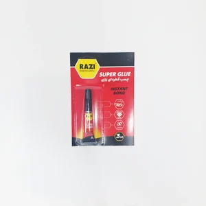 چسب قطره‌ای رازی مدل Super Glue رنگ شفاف