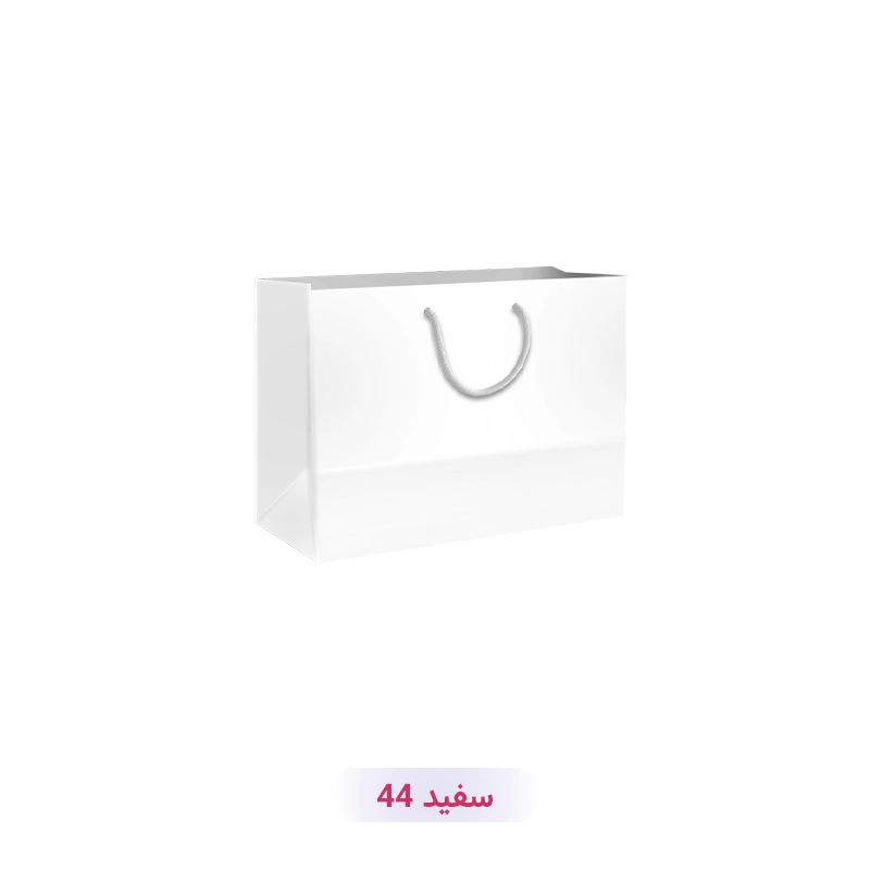 پاکت کادو با طرح ساده تک رنگ سفید (سری 44)